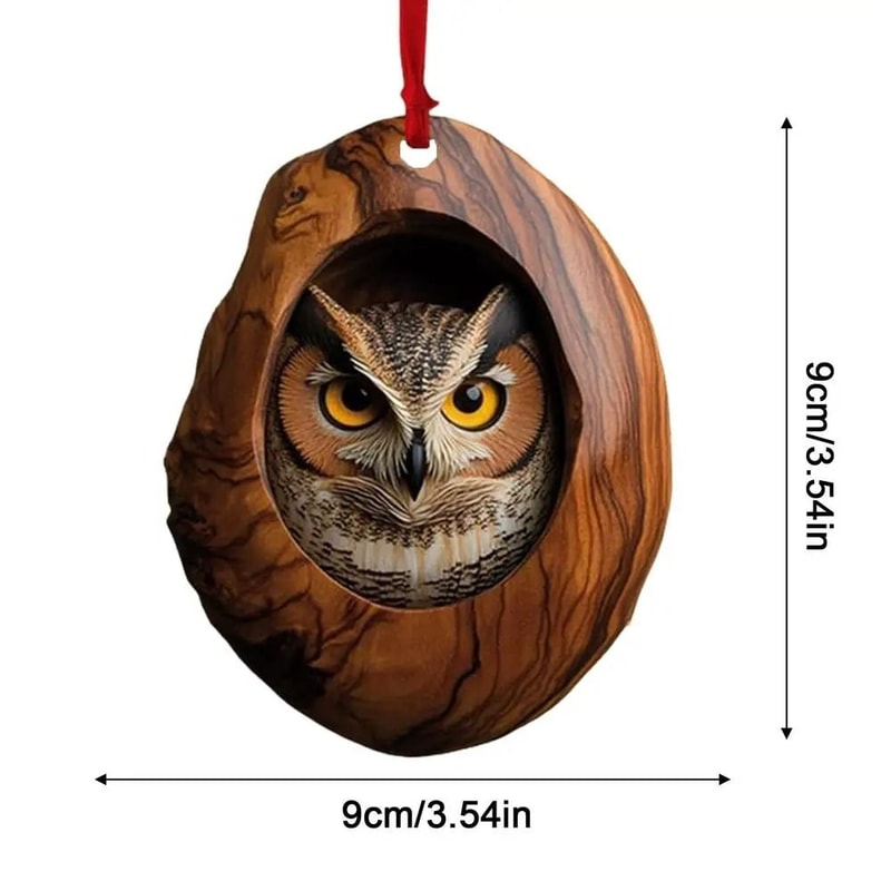 Animal Christmas Acrylic Ornament Pendant Cute Holiday Tree Decor 5