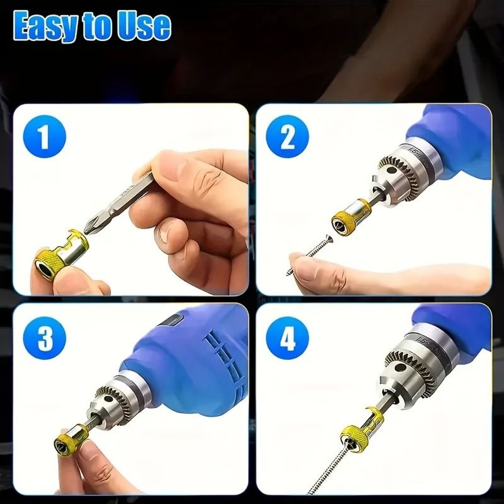 Universal Magnetic Screw Ring Drill Bit Set Non Slip Magnetized Bits 1