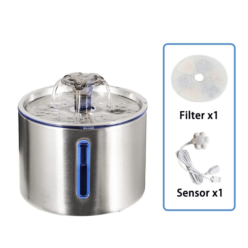 Stainless Steel Cat Water Fountain 25L Automatic Pet Drinking Fountain For Cats And Dogs 1