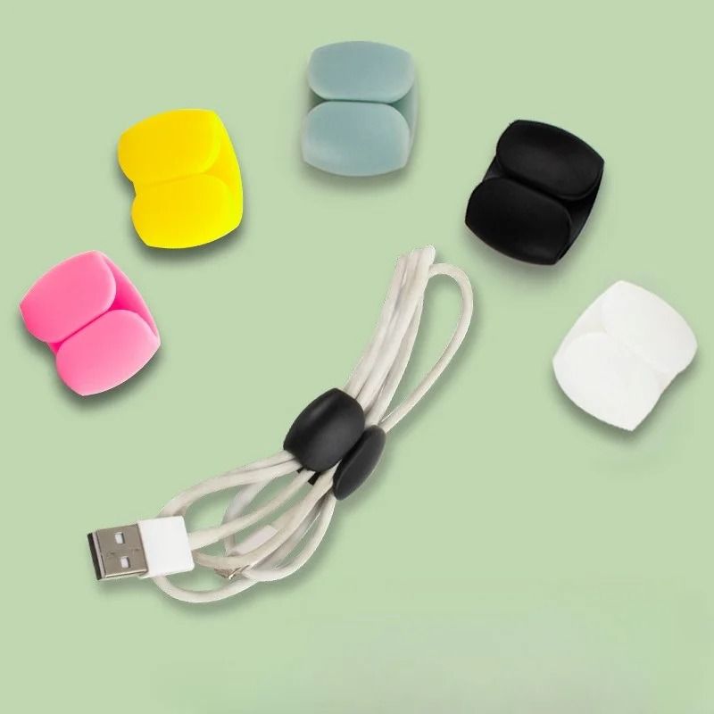 30pcs Cable Holder Clips Data Cable Organizer Charging And Headphone Cable Storage Set 4