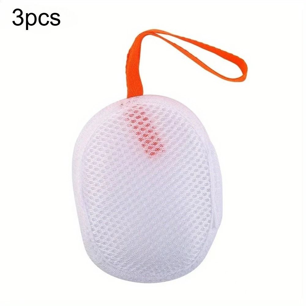 Soap Foaming Net Exfoliating Soap Saver Pouch Mesh Soap Bag With Drawstring 2