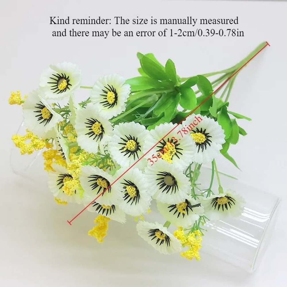 Artificial Daisy Flower Bouquet Plastic Indoor Decorative Flowers For Home And Office 1