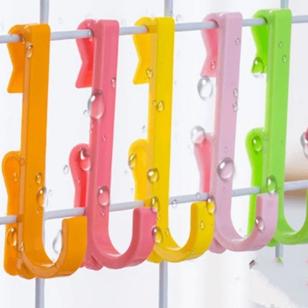 Nail Free Plastic Display Hooks Reusable Wall Hooks For Keys Crafts And Retail Display 6