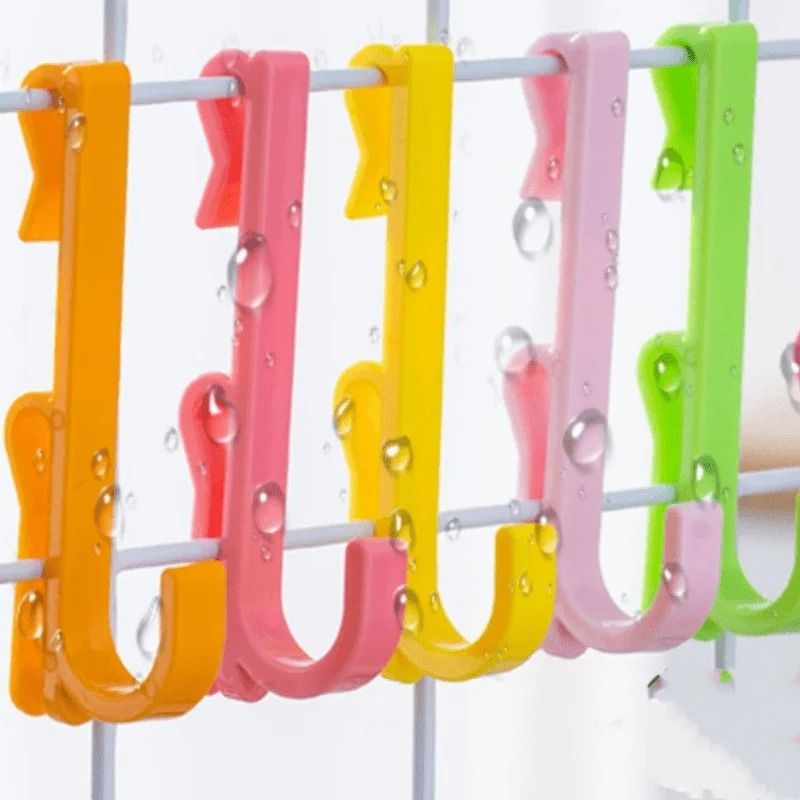 Nail Free Plastic Display Hooks Reusable Wall Hooks For Keys Crafts And Retail Display 6