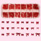 French Style Nail Art Accessories Mini Wine Red Bow DIY Nail Decorations 1