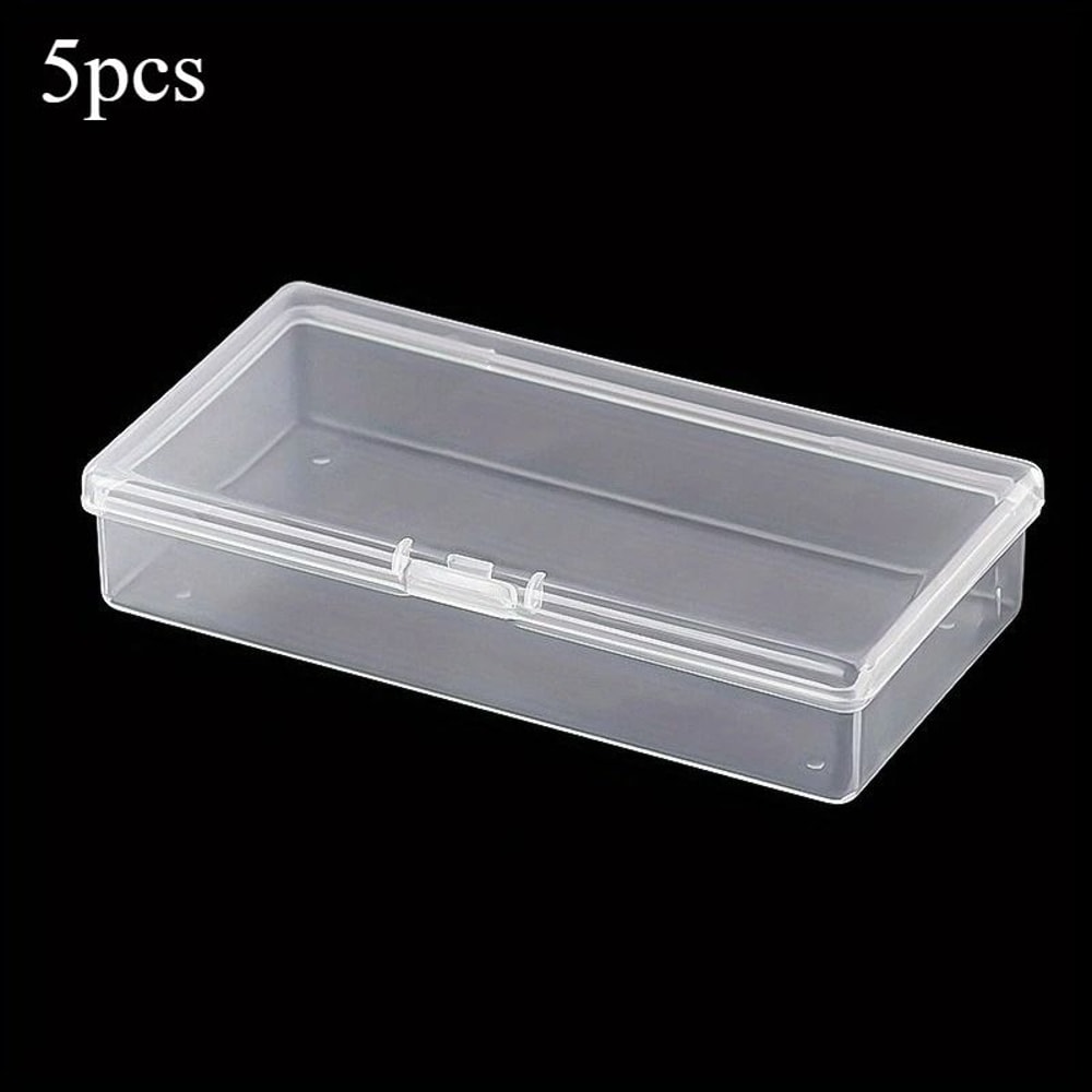 Clear Plastic Storage Boxes Stackable Organizer Containers With Snap Close Lids 1