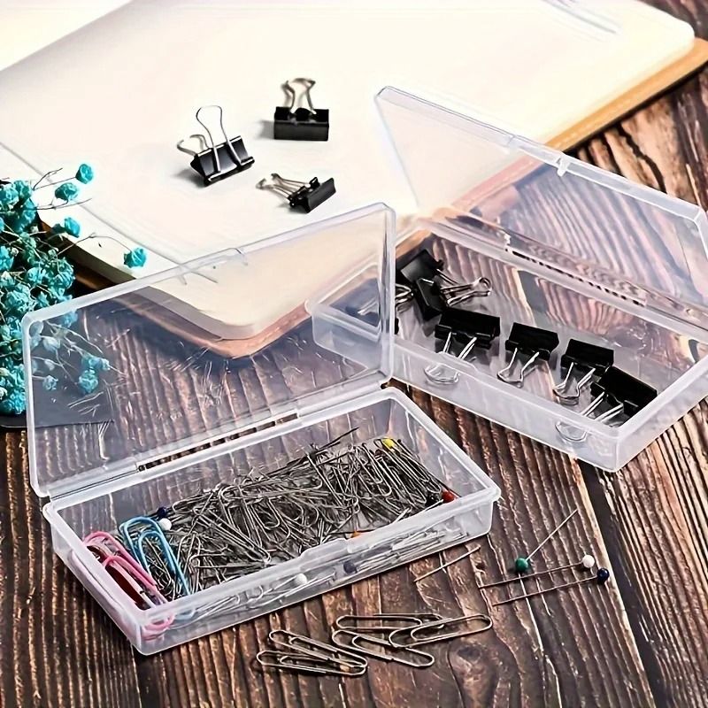 Clear Plastic Storage Boxes Stackable Organizer Containers With Snap Close Lids 5