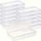 Clear Plastic Storage Boxes Stackable Organizer Containers With Snap Close Lids 6