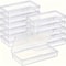 Clear Plastic Storage Boxes Stackable Organizer Containers With Snap Close Lids 6