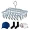32 Clip Folding Drying Hanger Windproof Socks And Clothes Clip Organizer 0