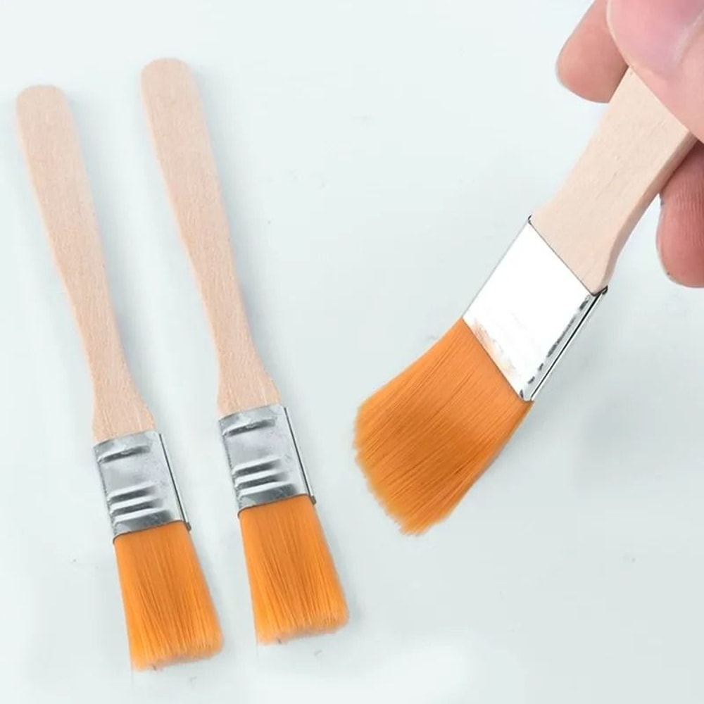 Nylon Paint Brushes Flat Brush Set Small Painting Brushes For Art DIY And Wall Painting 6