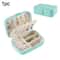 Portable Travel Jewelry Organizer Leather Jewelry Storage Box For Earrings Rings And Necklaces 3