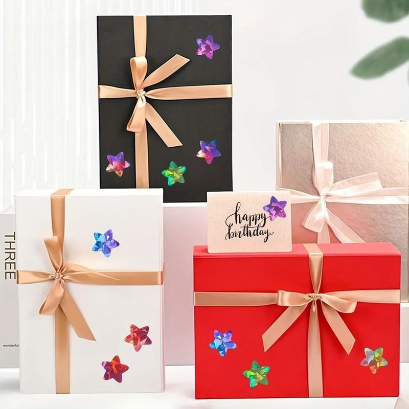 Holographic Star Stickers 500pcs Shiny Reward And DIY Craft Stickers 5