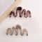 Y2K Wavy Amber Brown Large Claw Hair Clip Lightweight Glossy Design 4