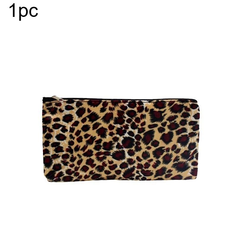 Leopard Print Makeup Bag Travel Cosmetic Organizer With Zipper 2