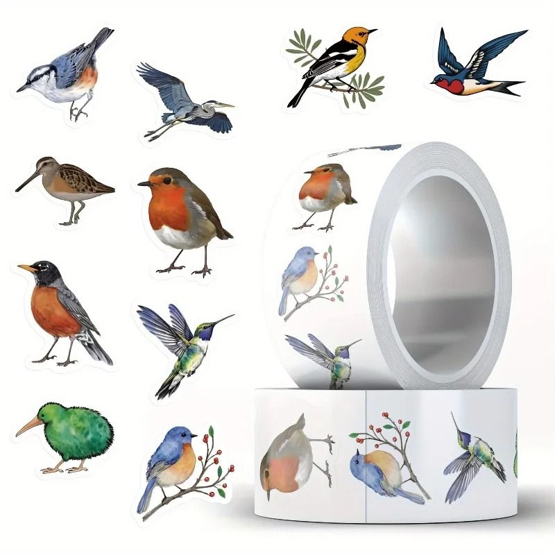 Waterproof Bird Sticker Set For Scrapbooking Journals And Gifts 500pcs 3