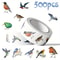 Waterproof Bird Sticker Set For Scrapbooking Journals And Gifts 500pcs 4