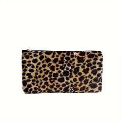 leopard print makeup bag set travel cosmetic organizer 2pcs