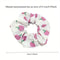 Boho Fruit Print Fabric Scrunchies Set Elegant Hair Accessories 3pcs 2