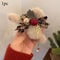 Christmas Plush Bow Hair Claw Clip Faux Fur Holiday Accessory 3