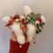Christmas Plush Bow Hair Claw Clip Faux Fur Holiday Accessory 0