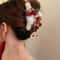 Christmas Plush Bow Hair Claw Clip Faux Fur Holiday Accessory 7