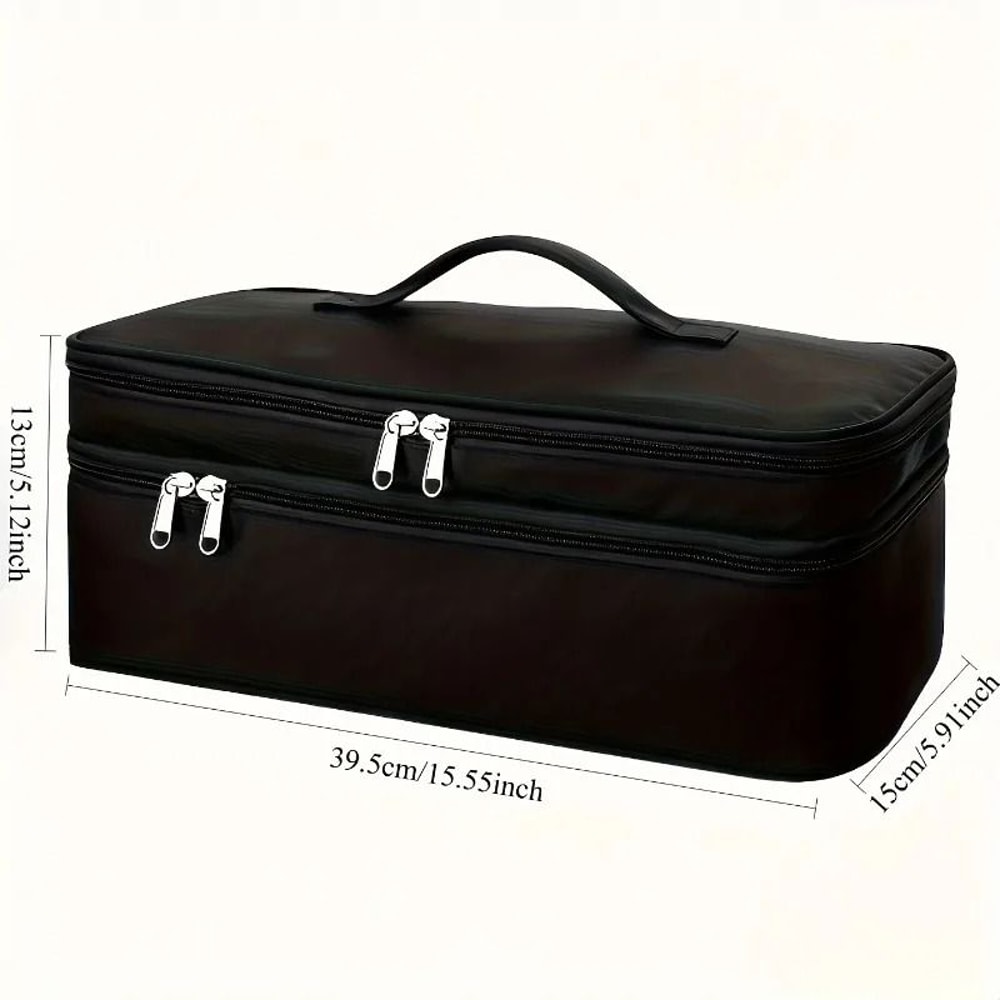 Double Layer Hair Tool Storage Bag Large Capacity Travel Case 4