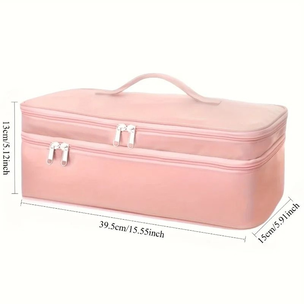 Double Layer Hair Tool Storage Bag Large Capacity Travel Case 5