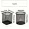 Black Mesh Desktop Pen Holder Set Wire Pencil Storage Cups 4