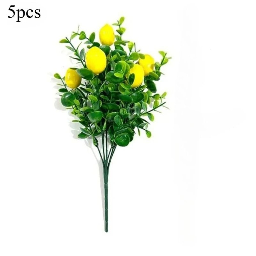 Simulation Lemon Bunch Fake Fruit Decor For Vases And Displays 2