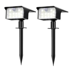 solar motion sensor spot lights outdoor waterproof garden landscape lights
