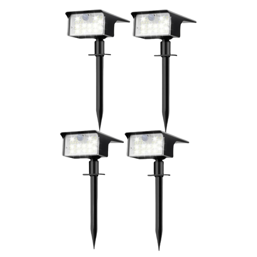Solar Motion Sensor Spot Lights Outdoor Waterproof Garden Landscape Lights 1