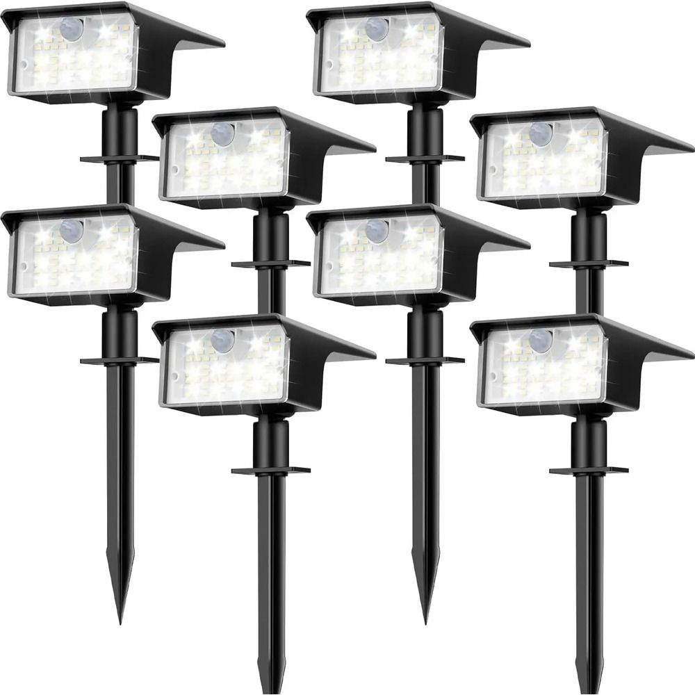 Solar Motion Sensor Spot Lights Outdoor Waterproof Garden Landscape Lights 3