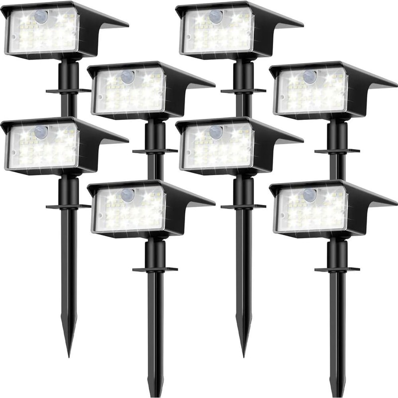 Solar Motion Sensor Spot Lights Outdoor Waterproof Garden Landscape Lights 3