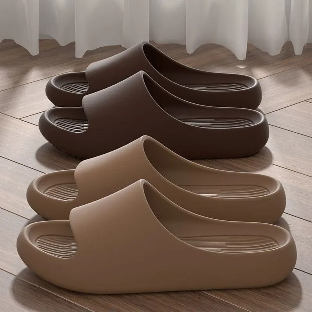 Lightweight EVA Summer Slippers For Men And Women Open Toe Beach Slides Big Size Fit 5