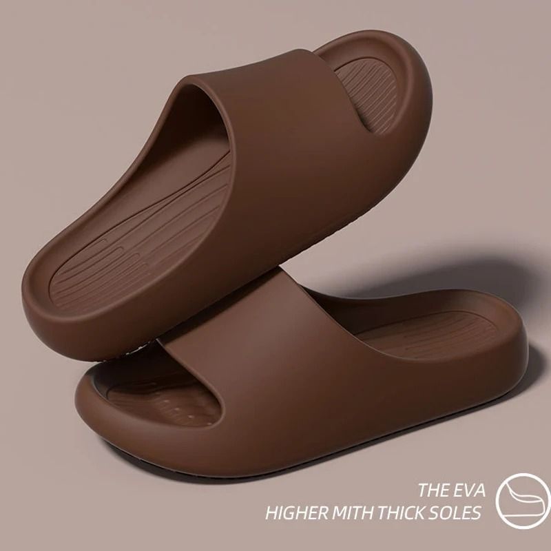 Lightweight EVA Summer Slippers For Men And Women Open Toe Beach Slides Big Size Fit 6