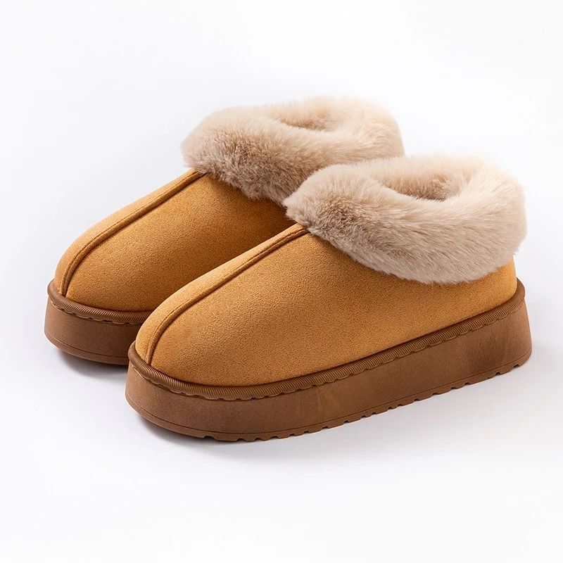 Winter Plush Snow Boots Slippers For Men And Women Indoor Outdoor 4