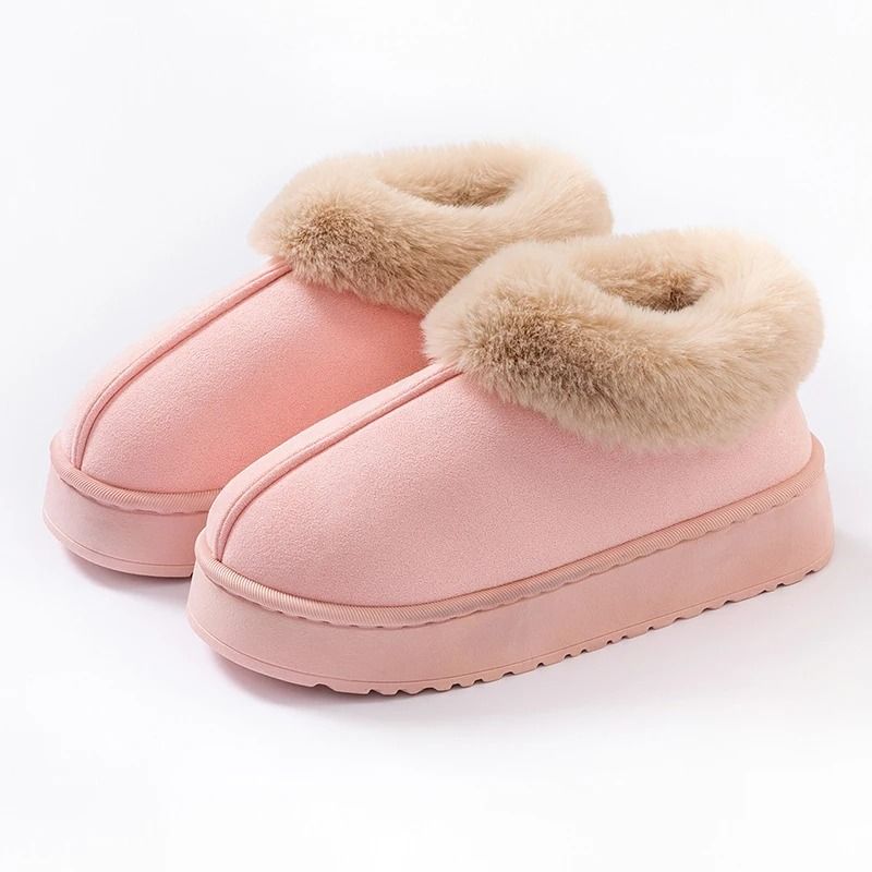 Winter Plush Snow Boots Slippers For Men And Women Indoor Outdoor 2