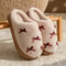 Winter Bow Plush Slippers For Women Soft EVA Non Slip House Slides 3