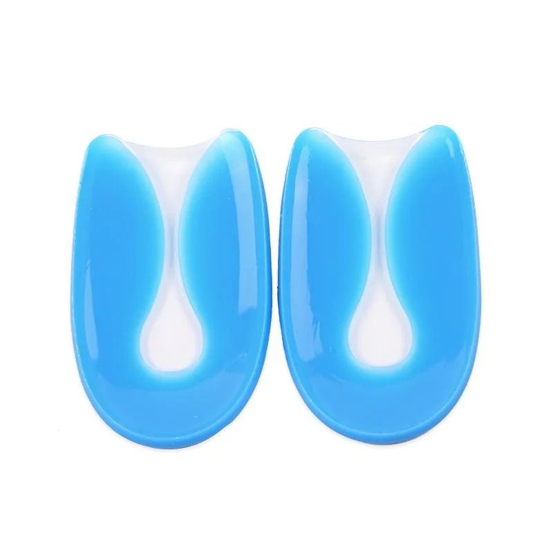 Silicone Gel U Shaped Heel Pads Shock Absorbing Rear Foot Cushion Insoles 0