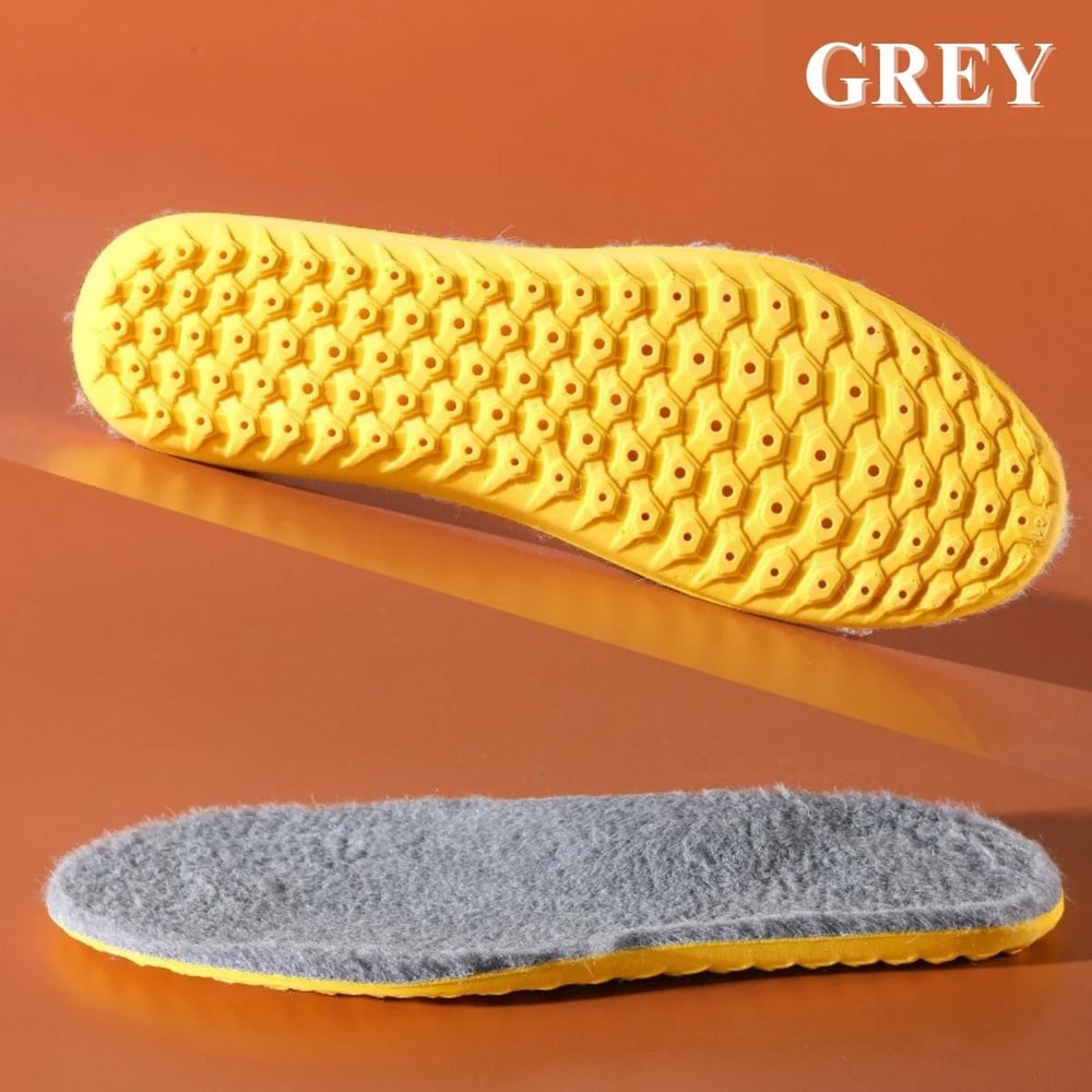 Winter Wool Warm Insoles Thick Cushioned Breathable Shoe Inserts For Cold Weather Comfort 2