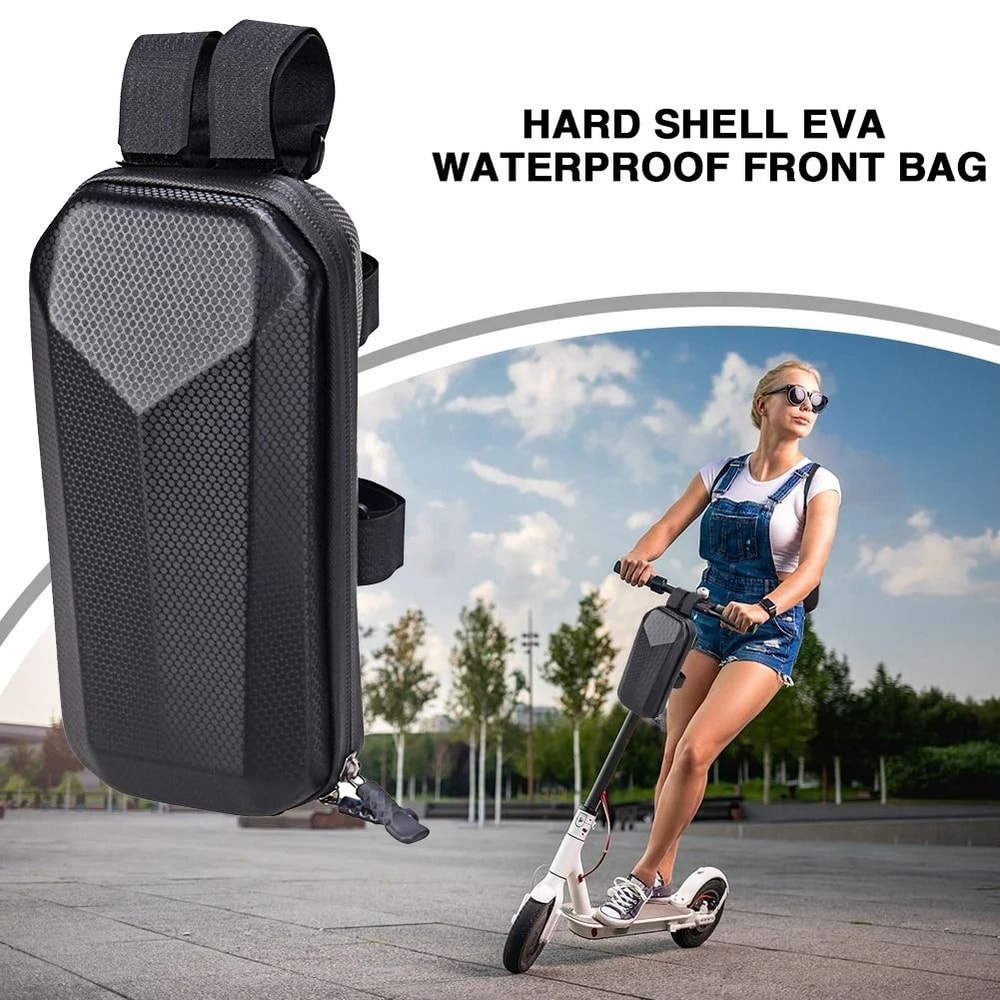 Electric Scooter Front Storage Bag EVA Hard Shell Waterproof Carry Case 7