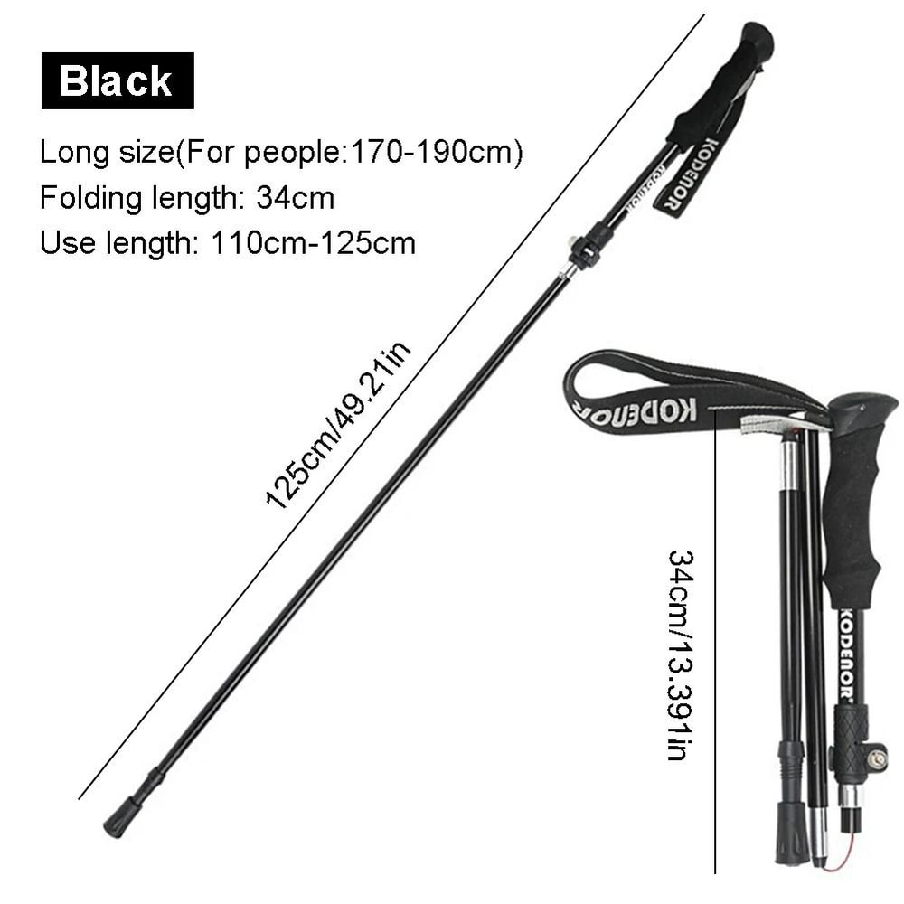 Aluminum Alloy Trekking Poles Ultralight Adjustable Nordic Walking Sticks 7