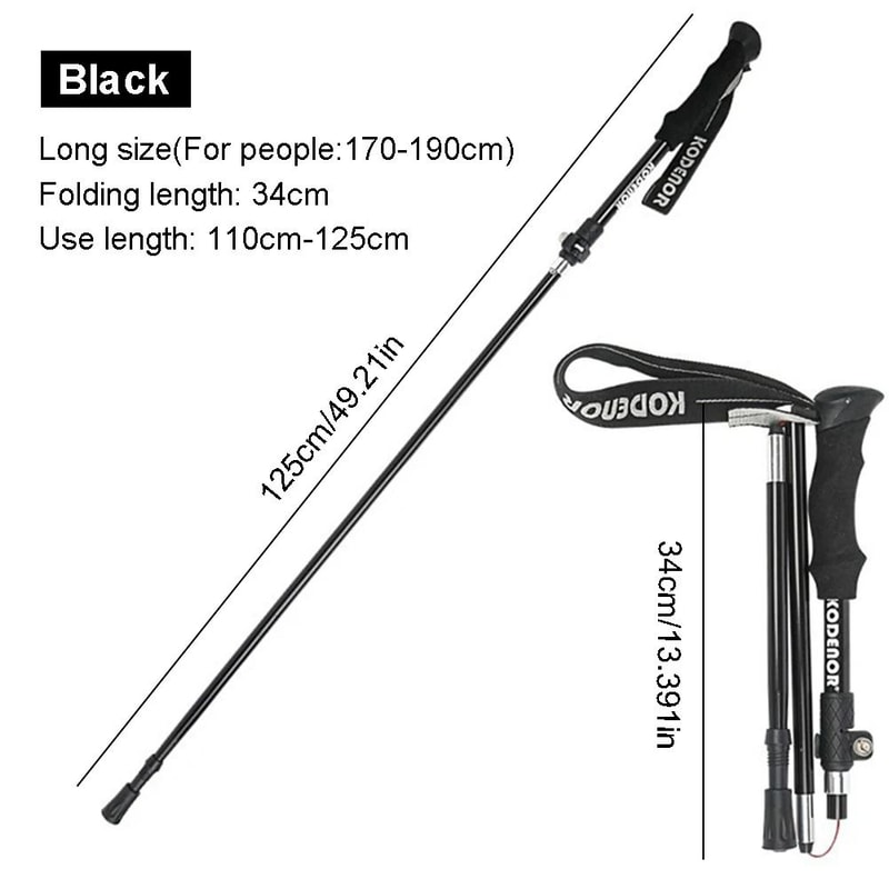 Aluminum Alloy Trekking Poles Ultralight Adjustable Nordic Walking Sticks 7