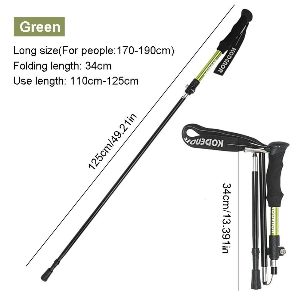 Aluminum Alloy Trekking Poles Ultralight Adjustable Nordic Walking Sticks 9
