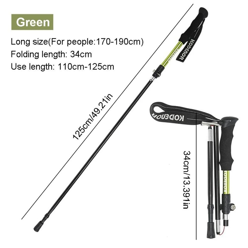 Aluminum Alloy Trekking Poles Ultralight Adjustable Nordic Walking Sticks 9