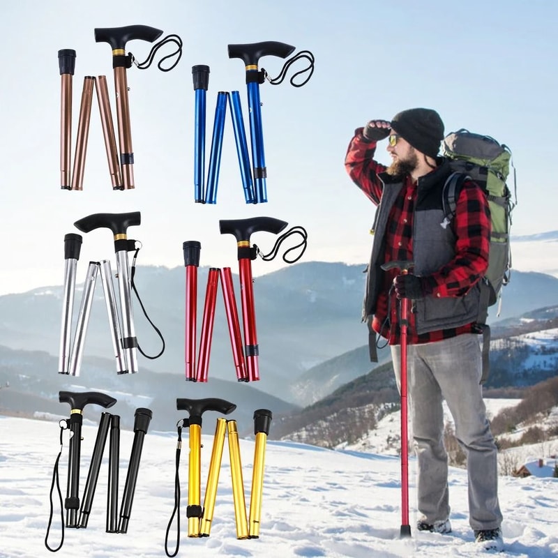 Aluminum Alloy Trekking Poles Ultralight Adjustable Nordic Walking Sticks 14