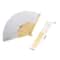White Paper Wedding Umbrella With Wooden Handle DIY Photography Prop 2