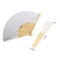 White Paper Wedding Umbrella With Wooden Handle DIY Photography Prop 2