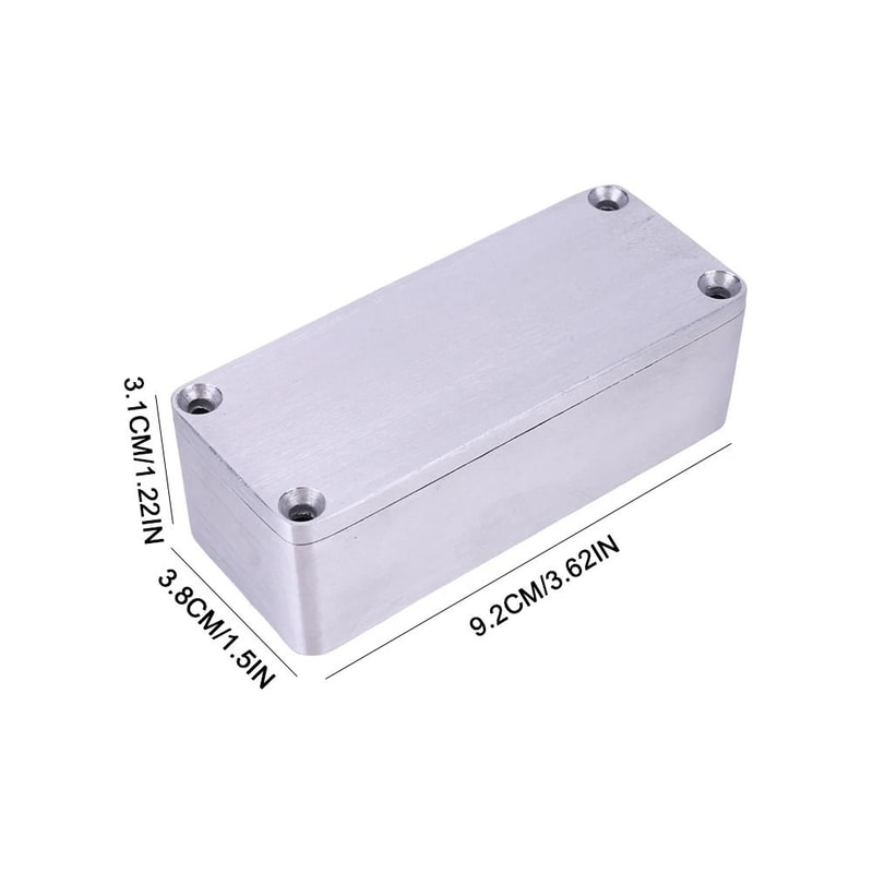 1590A Aluminum Guitar Pedal Enclosure Stomp Box Housing With Screws 2